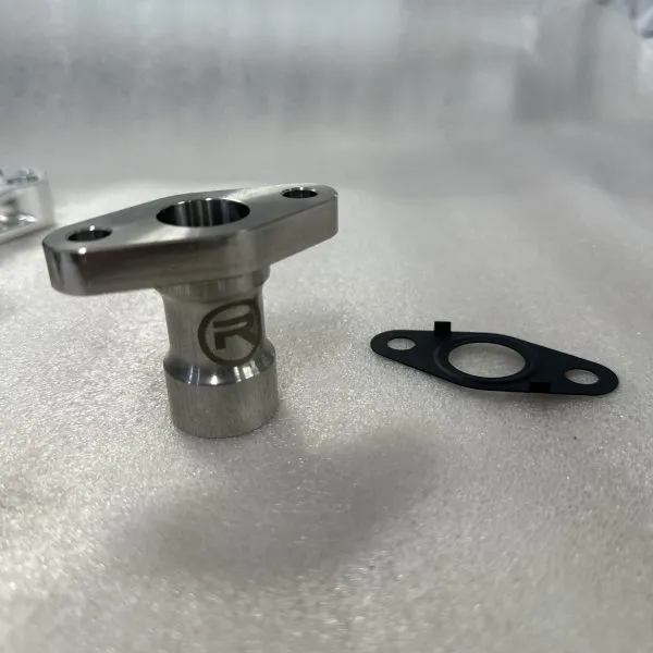 Raceonly Billet Stainless Oil Return to suit Garrett and Precision Turbos Short